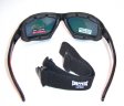Choppers Convertible Goggles Sunglasses (Anti-Fog Coated, Revo Gold Tinted Lens) 8963-SMR