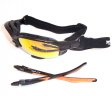 Choppers Convertible Goggles Sunglasses (Anti-Fog Coated, Revo Gold Tinted Lens) 8963-SMR