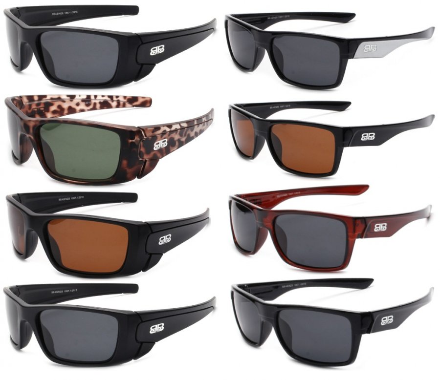 BB Sports Fashion Polarized Sunglasses, 2 Style Mixed, BBP705/706