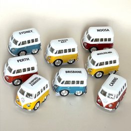 Clear Crystal Sticker Label with 2" VW Little Van  Clear Crystal Sticker Label with 2" VW Little Van