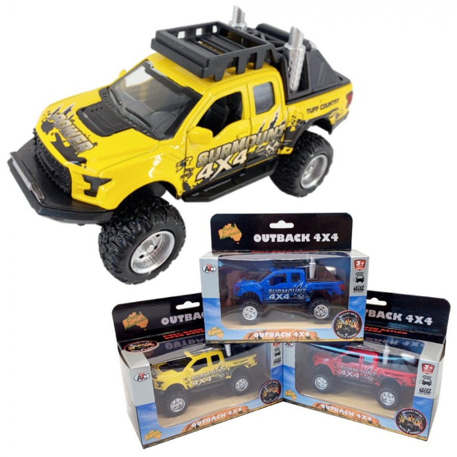 1:36 Diecast Outback 4x4 F-150 Pick Up 3 colours Asst. AO608W