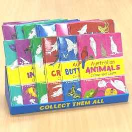 Australian Colour and Learn Series Books Package (6 Style 72 Books with Display Stand)  Australian Colour and Learn Series Books Package (6 Style 72 Books with Display Stand)