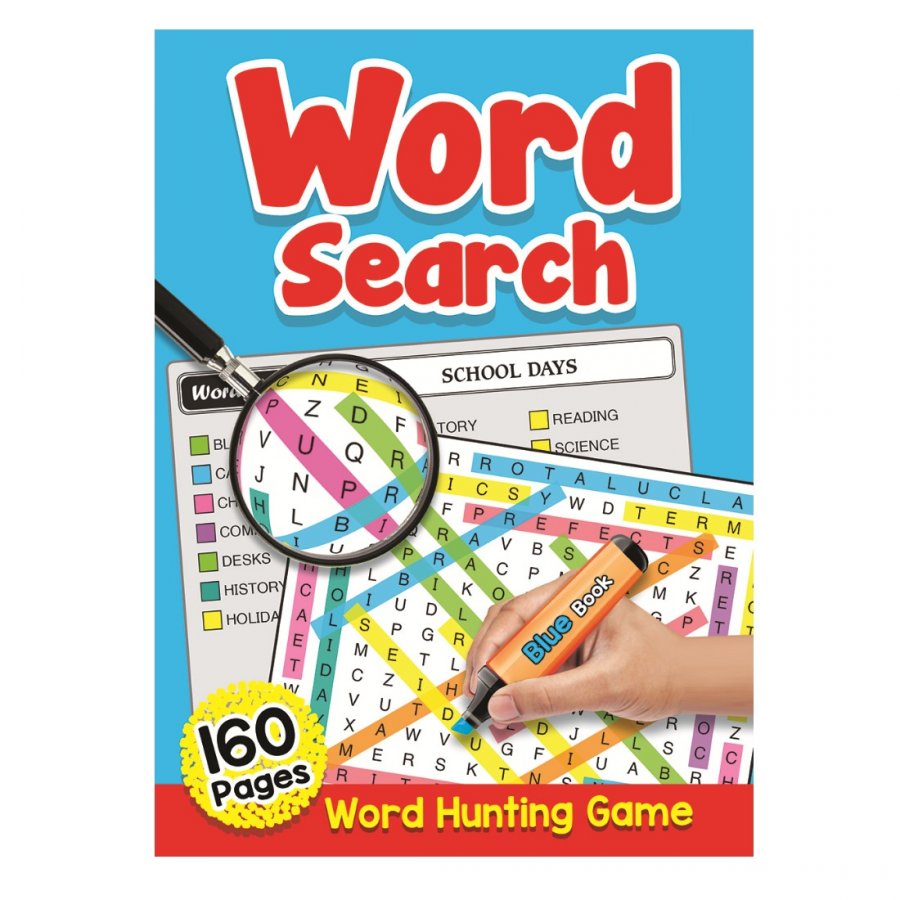 160 Pages Word Search Book Blue (MM00307)