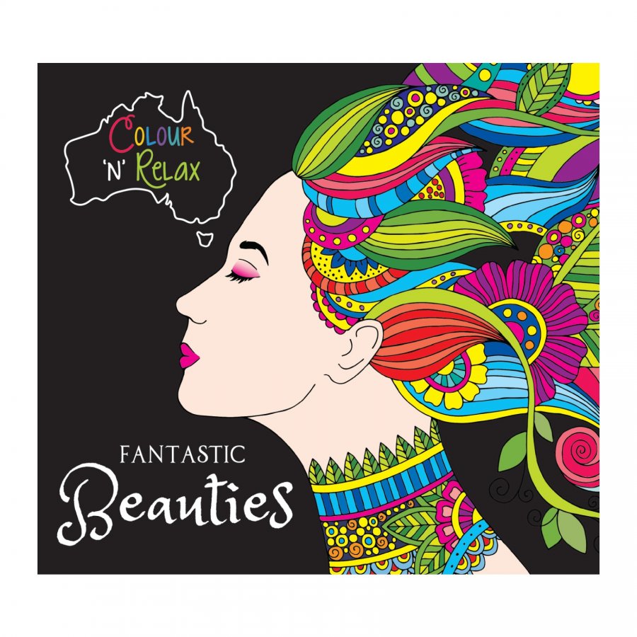 Colour \'N\' Relax Fantastic Beauties (48 Pages Adult Colouring Book) MM11501