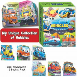 My Unique Collection of Vehicles Shape Books (MM26000)  My Unique Collection of Vehicles Shape Books (MM26000)