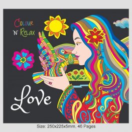 Colour 'N' Relax Love (48 Pages Adult Colouring Book) MM42277 Colour 'N' Relax Love (48 Pages Adult Colouring Book) MM42277