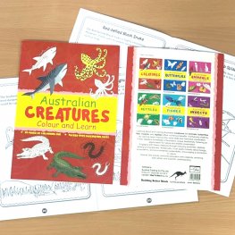 Australian CREATURES Colour and Learn MM50654  Australian CREATURES Colour and Learn MM50654