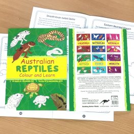 Australian REPTILES Colour and Learn MM50685  Australian REPTILES Colour and Learn MM50685