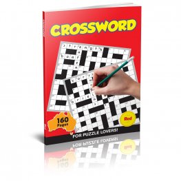 160 Pages Cross Word Book RED (MM50722)  160 Pages Cross Word Book RED (MM50722)