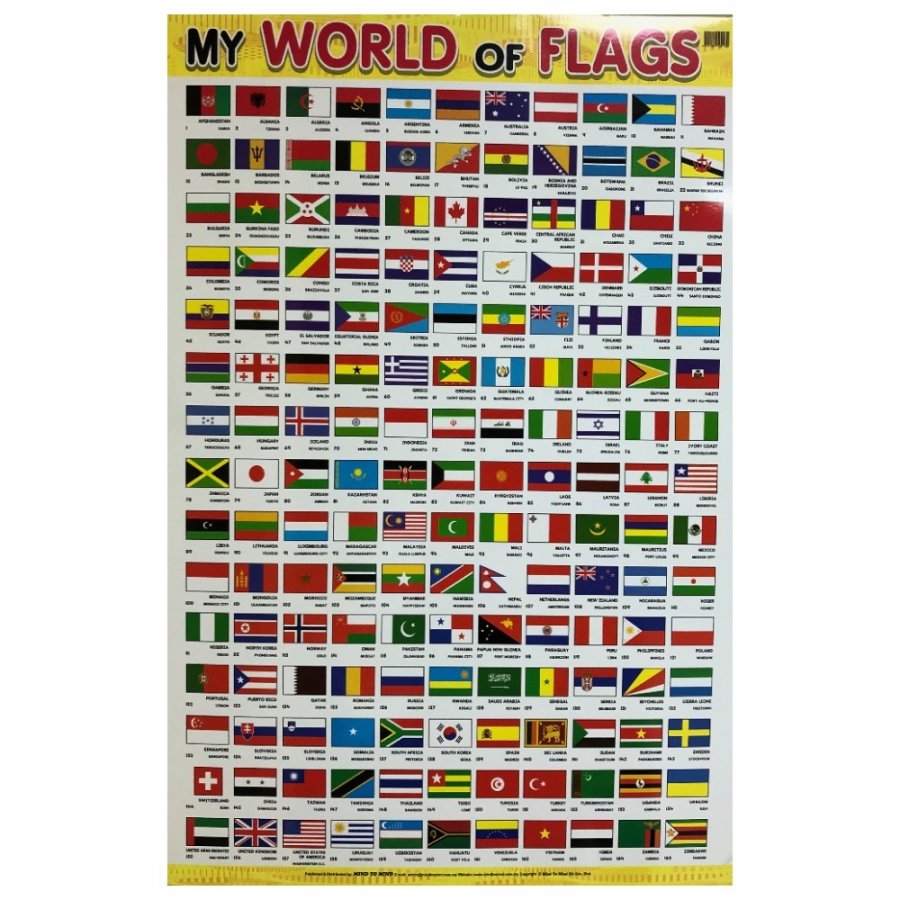 My World of Flags - Educational Chart (MM69130)