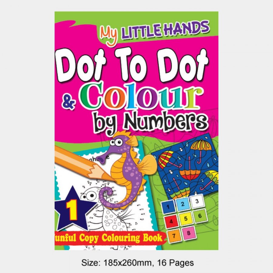 My Little Hands Dot To Dot & Colour by Numbers Book 1 (MM74942) - Click Image to Close