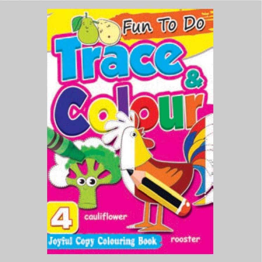 Fun To Do Trace & Colour Colouring Book 4 (MM75017)