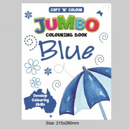 64 Pages Copy 'N' Colour Jumbo Colouring Book BLUE (MM76359)  64 Pages Copy 'N' Colour Jumbo Colouring Book BLUE (MM76359)