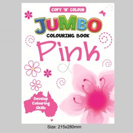 64 Pages Copy 'N' Colour Jumbo Colouring Book PINK (MM76366)  64 Pages Copy 'N' Colour Jumbo Colouring Book PINK (MM76366)