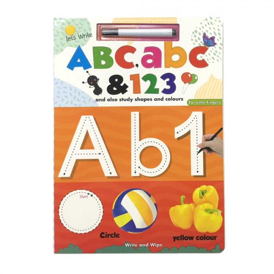 Let\'s Write and Wipe Alphabet, Numbers and also Study Shapes and Colours (For LittleI Fingers) MM79855