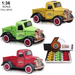 5" Diecast Models 1:36 Ford Pick Up (3 Colours Asst.) MY2476D-12 5" Diecast Models 1:36 Ford Pick Up (3 Colours Asst.) MY2476D-12