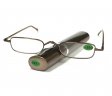 Reading Glasses Metal Frame Spring Temple with Case R9024