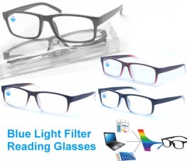 36 Blue Light Filter Reading Glasses with Case (Mixed strength) in Display Box Package R9188/89-CD36 36 Blue Light Filter Reading Glasses with Case (Mixed strength) in Display Box Package R9188/89-CD36