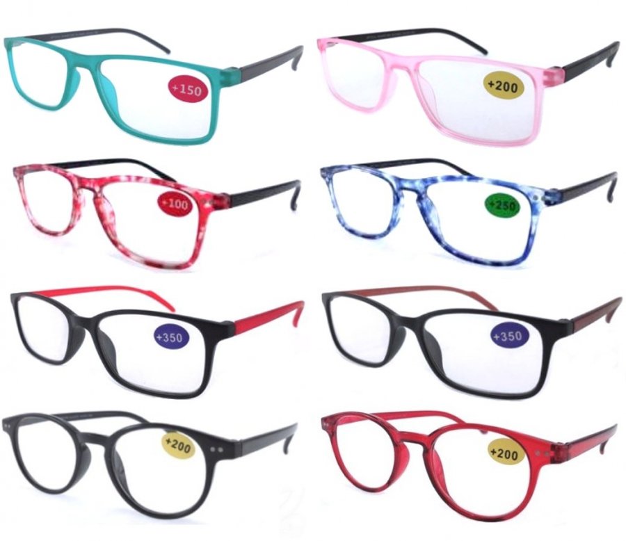 Fashion Plastic Reading Glasses 4 Style SU-R9204-07