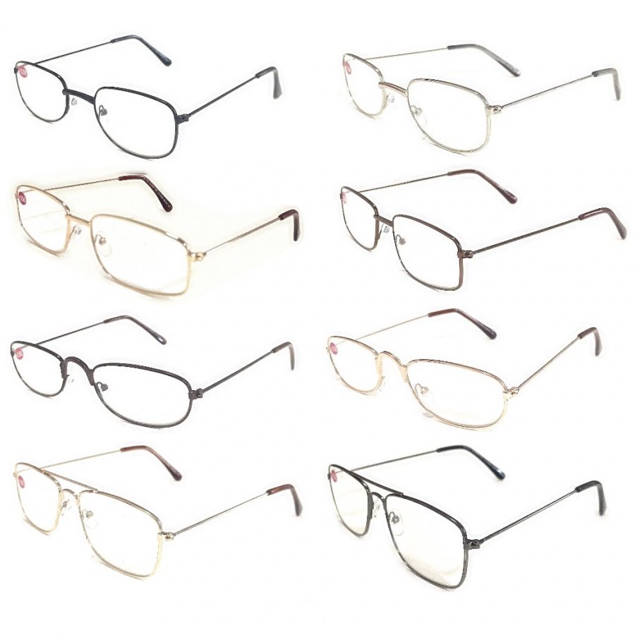 Metal Frame Reading Glasses 4 Style Assot. R9236-39