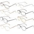 Metal Frame Spring Temple Reading Glasses 4 Style Assot. R9240-43