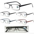 Metal Frame, Metal Hinge, Plastic Temple, Blue Light Blocking Readers with Case, 3 Style Asstd R9266-68C