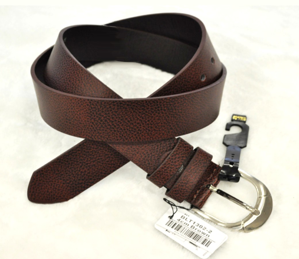 Bulk Buy Leather Belts (4.0cm) BLT1302-2 Brown