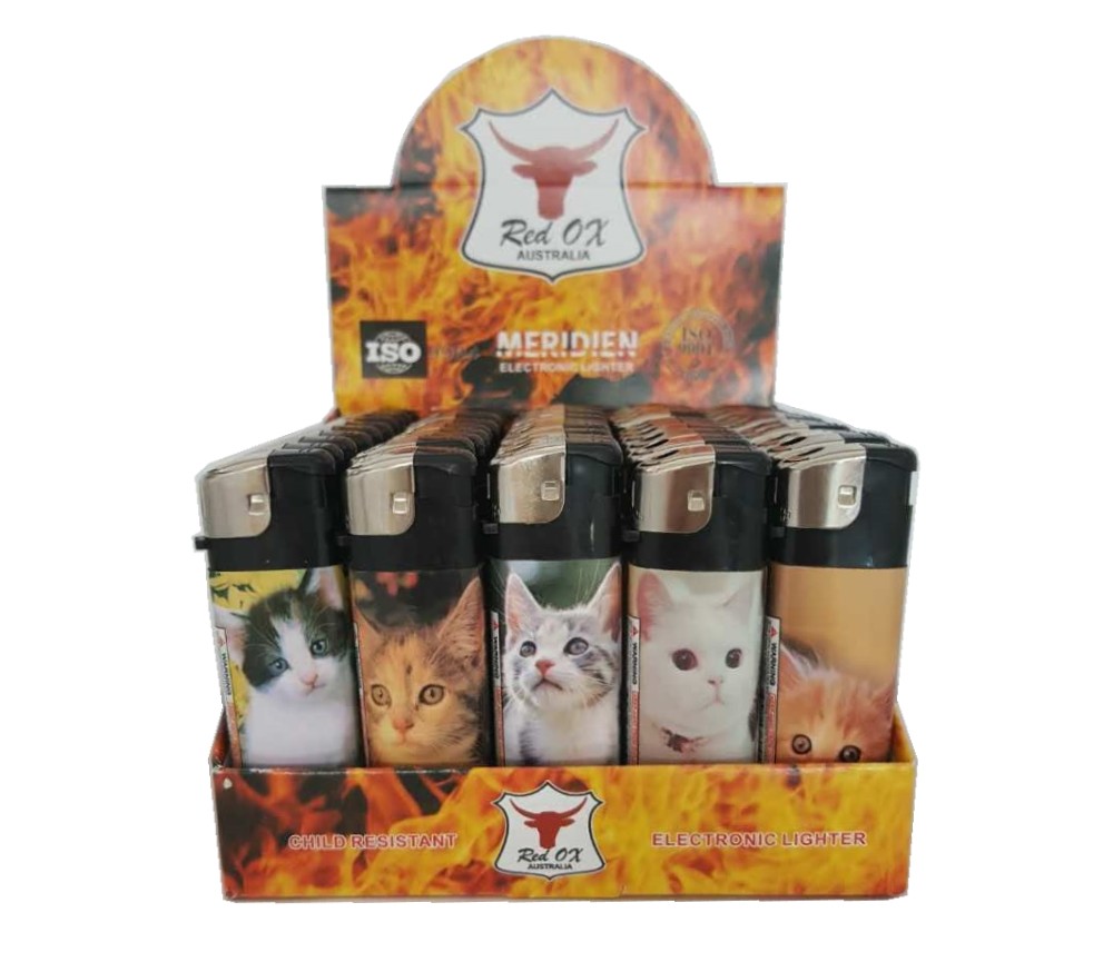 Cat Electronic Gas Refillable Lighters RF-834-Cat