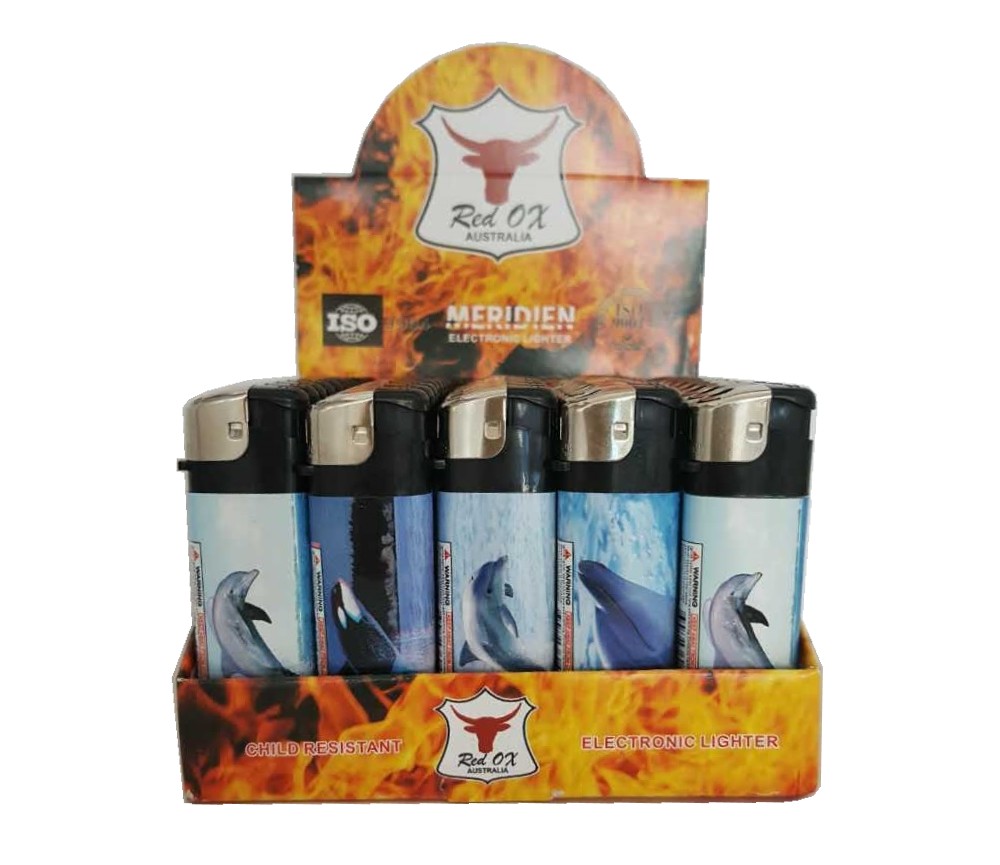 Dolphin Electroni Gas Refillable Lighters RF-834-Dolphin