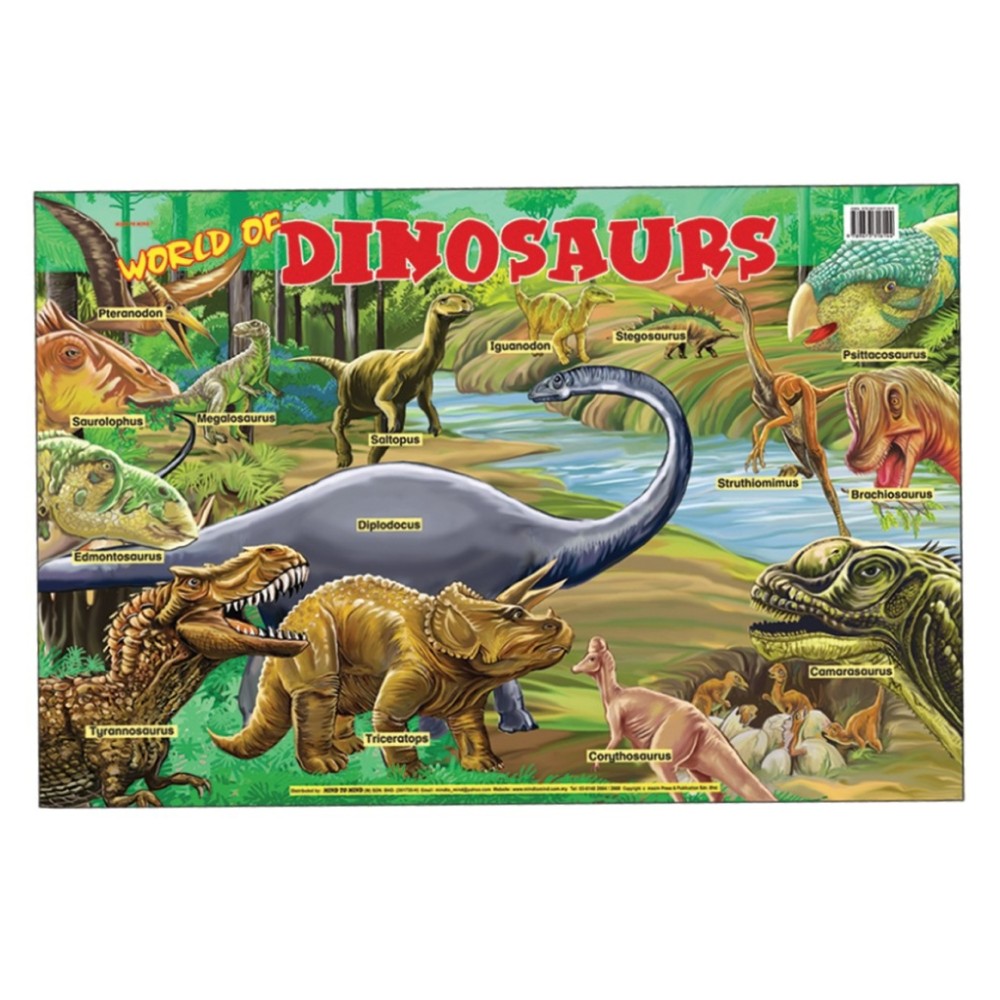 Educational Chart World Of Dinosaurs MM16359