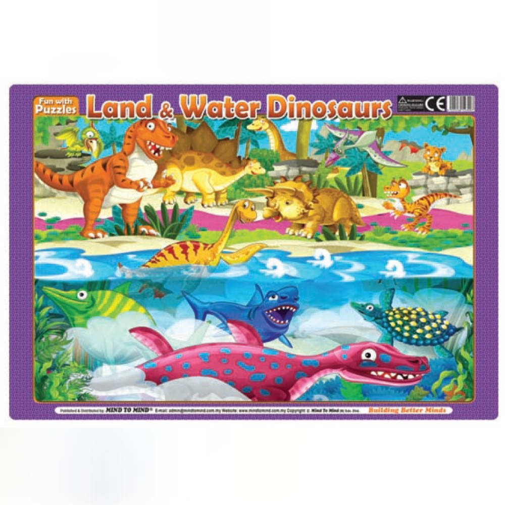 Fun With Puzzles Land & Water Dinosaurs (MM23007)