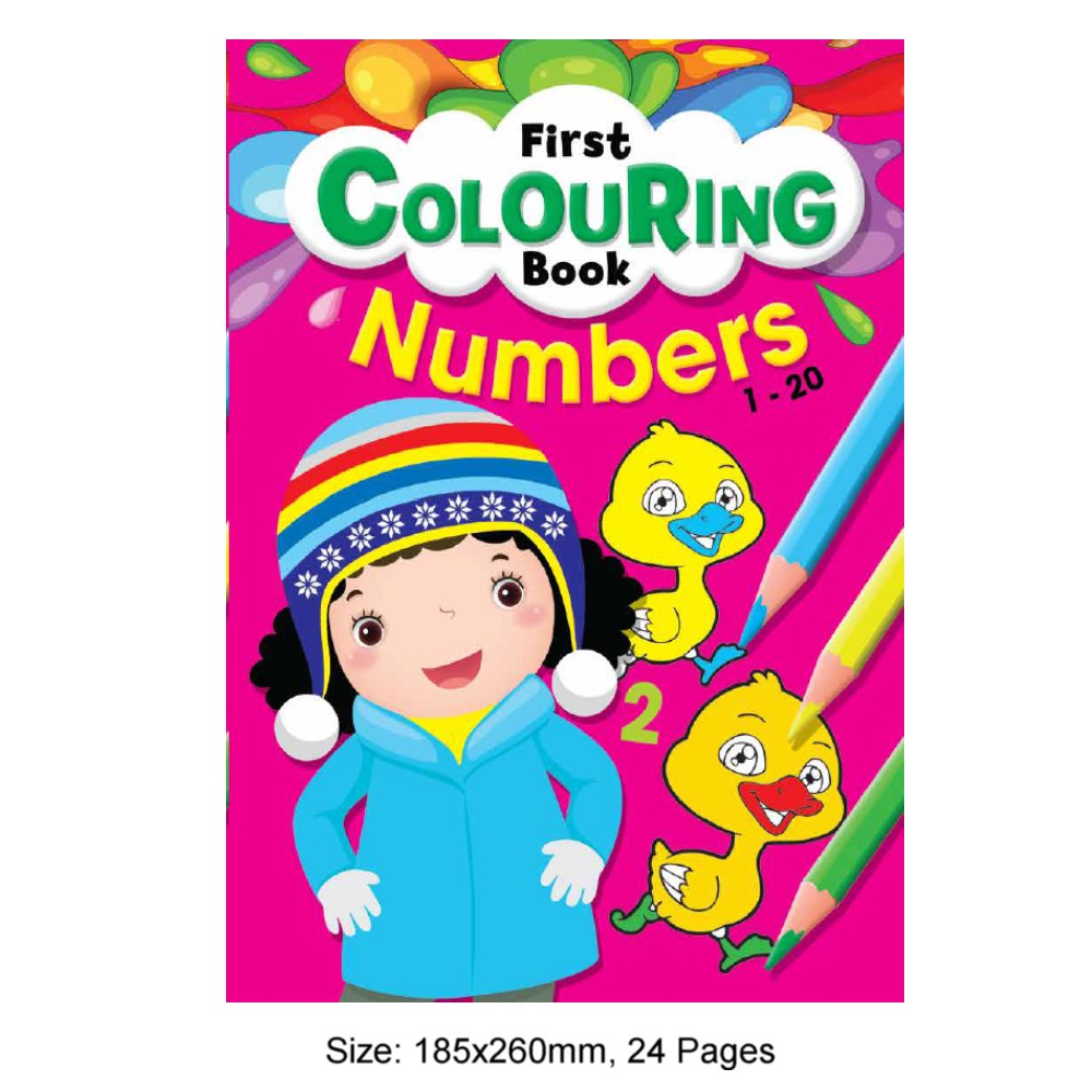 First Colouring Book Numbers 1-20 (MM80535)