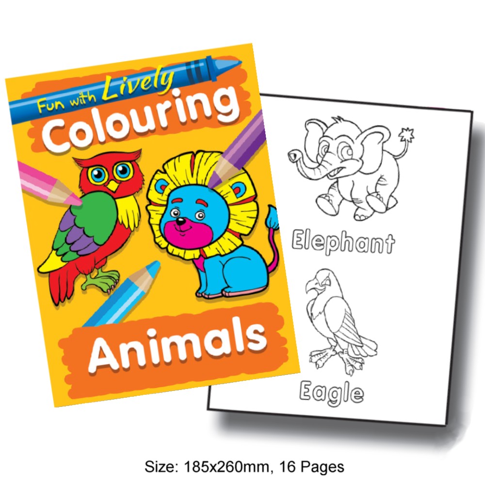 Fun with Lively Colouring Animals (MM68744)