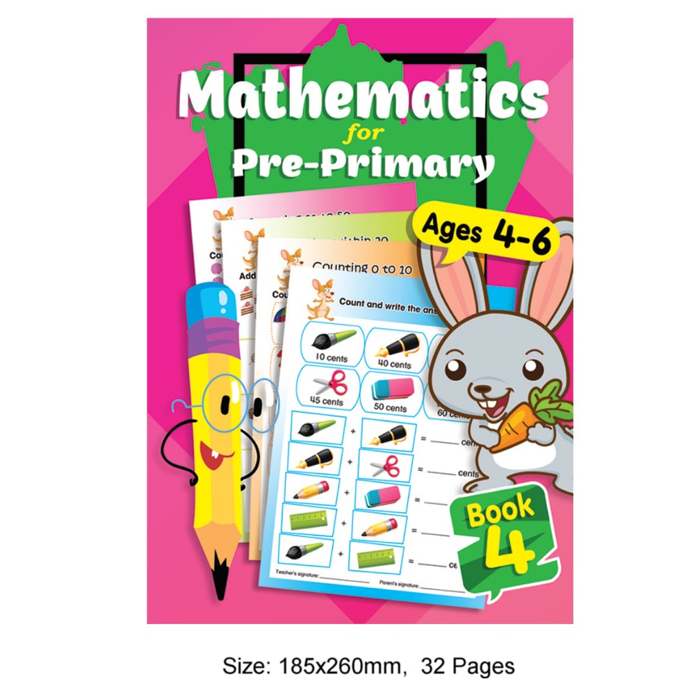 Mathematics for Pre-Primary Ages 4-6 Book 4 (MM79237)