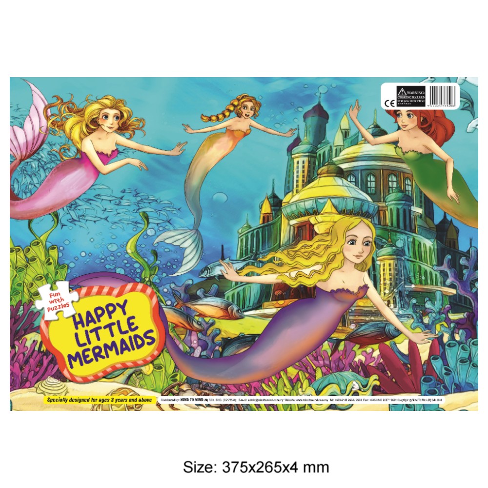 Fun With Puzzle Happy Little Mermaids (MM81408)