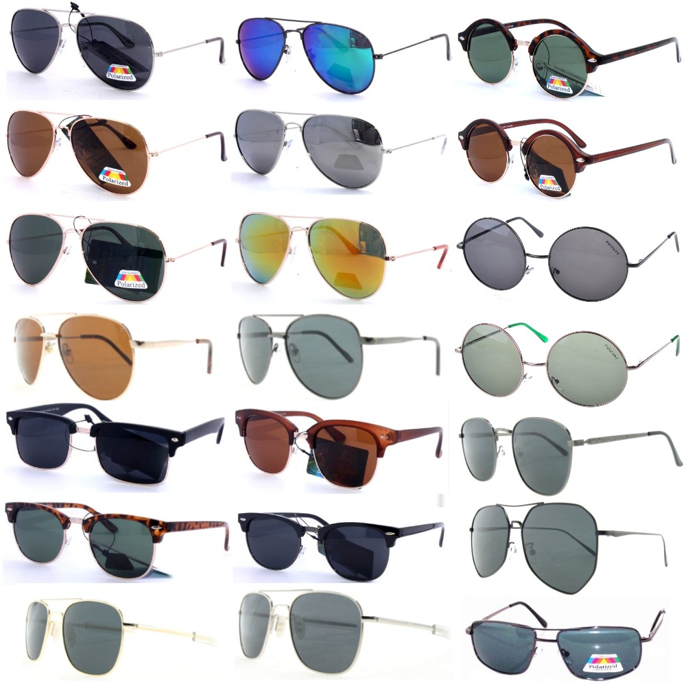 Buy 72 Pairs Polarized Metal Frame Fashion Sunglasses Package Deal, Choose Free Sunglasses Or Free Display Stand