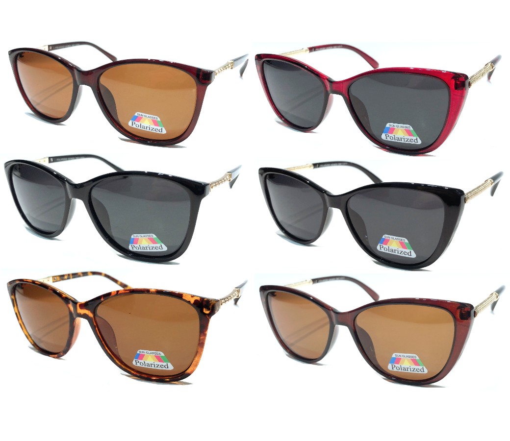 The Paris Collection Fashion Plastic Polarized Sunglasses 2 Styles PPF5337/5338