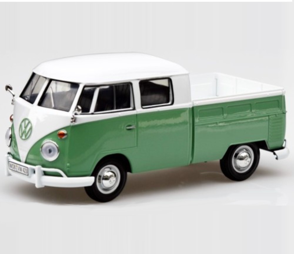 1:24 VW Type 2 (T1) Pick Up (White  Turquoise) MM79343WT